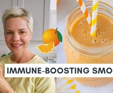 Immune-Boosting Orange Banana Smoothie (Vegan & Dairy-Free)