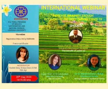 INTERNATIONAL WEBINAR "INCREASE IMMUNITY TROUGH BIODIVERSITY PRODUCT DURING COVID-19"