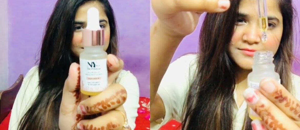 VITAMIN C FACE SERUM FOR BRIGHT SKIN review AND DEMO //NY Bae FACE SERUM FOR BRIGHTENING SKIN