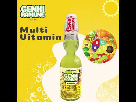 Multi Vitamin Genki Ramune Soda. Made in Japan.