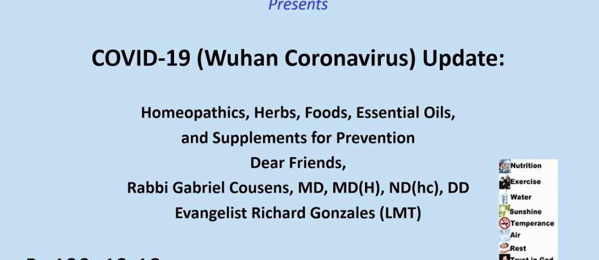 "COVID-19 (Wuhan Coronavirus)" Evangelist Richard Gonzales Jr