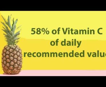 Pineapple Health Benefits and Nutrition value of key nutrients