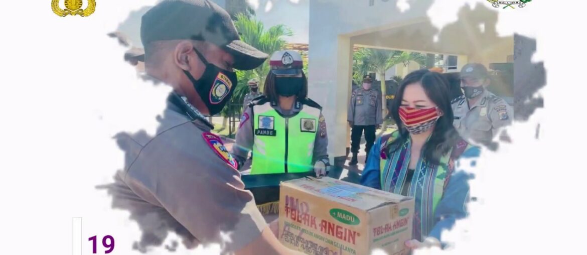 Bakti Peduli Bhayangkari Cabang Belu, Bagikan Vitamin dan Masker untuk Personil Polri