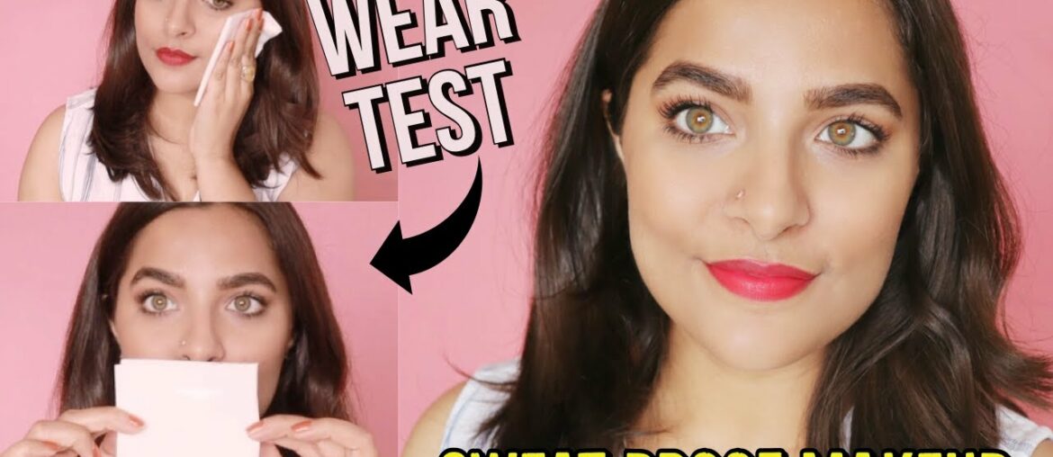 SWEAT PROOF LONGLASTING SUMMER MAKEUP + WEAR TEST | Makeup for OILY SKIN | Anubha Mishra