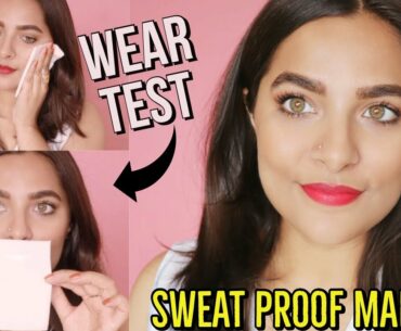 SWEAT PROOF LONGLASTING SUMMER MAKEUP + WEAR TEST | Makeup for OILY SKIN | Anubha Mishra