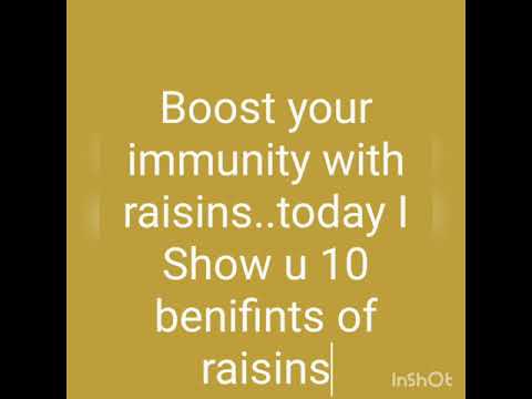 Boost your immunity with raisins high source of vitamin C