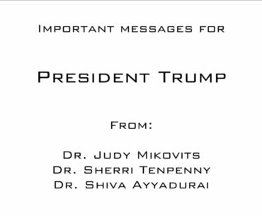 Doctors' Message For President Trump - Message For Prime Minister Trudeau - Covid Info - 1