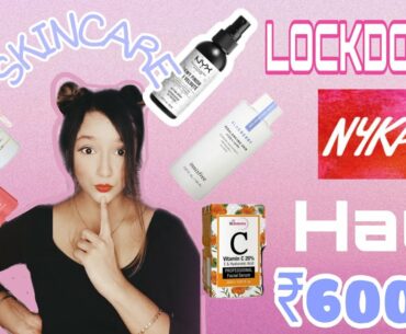 Lockdown Nykaa haul |Skincare Haul | Farsali ,Vitamin C , many more Nykaa product| Huge Nykaa Review