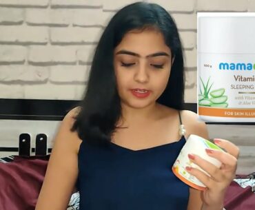 Mamaearth vitamin c sleeping mask Review | Chitra Asnani