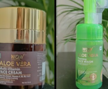 Wow Aloe vera Multi Vitamin face cream and face wash review | Best cream for Summer