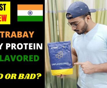 NUTRABAY Whey Protein Concentrate (Unflavored) | Honest Review by RAUTIA FITNESS | Hindi