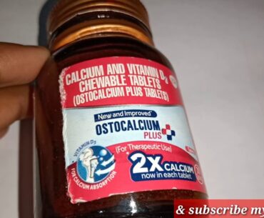 OSTOCALCIUM PLUS tablets, Calcium and vitamin D3 | benefits| side effects | Uses/Dose/ medicine info