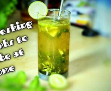 Ginger lemon mint juice | Coronavirus immunity booster juice recipe | Easy refreshing drink homemade