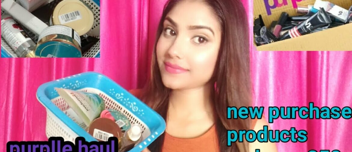 PURPLLE HAUL|| purplle makeup & skin care haul/NY BEA /GOOD VIVBS /SALONI BEAUTY