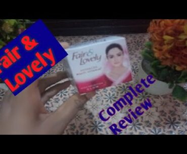 Fair & Lovely Advance Multi Vitamin cream Complete Review by Sana'show