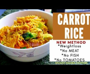 How to Make the CARROT RICE I ate during the 10days RAW VEGETABLE JUICING journey.