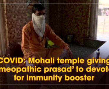 COVID: Mohali temple giving 'homeopathic prasad' to devotees for immunity booster