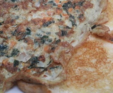 VEGETABLE OMELETTE#SPINACH OMELETTE RECIPE#Healthy Breakfast#Healthy food