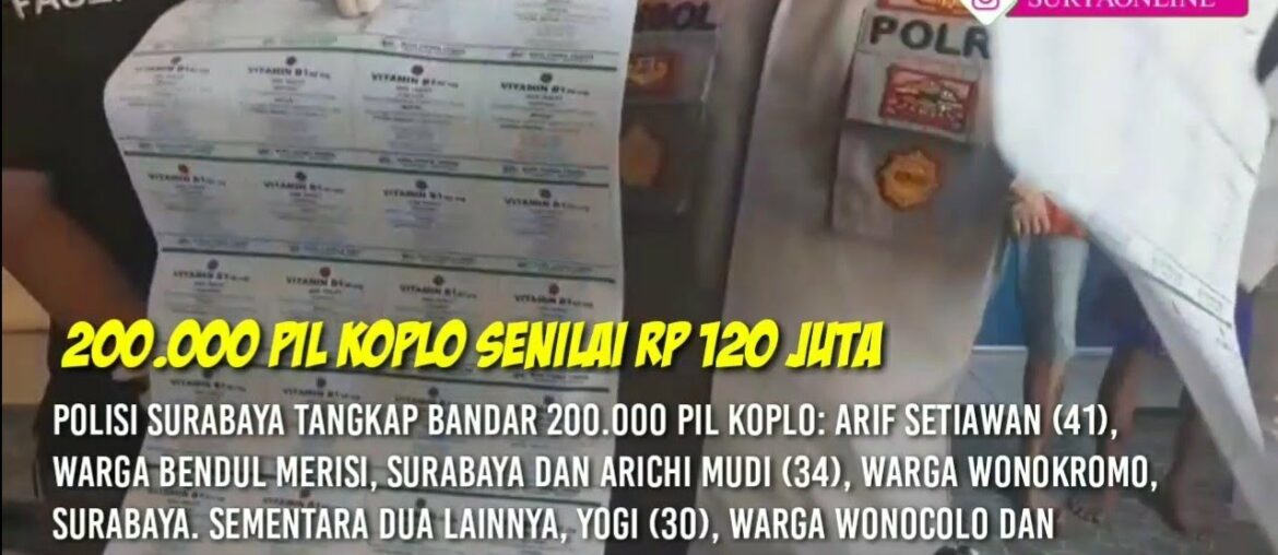 Labelnya Vitamin B1, Isinya Ternyata 200.000 Pil Koplo Senilai Rp 120 Juta