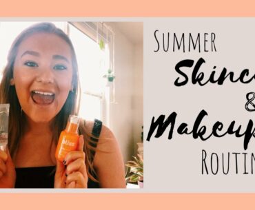 my GLOWY summer skincare and makeup routine // 5 minute makeup look & BLM resources