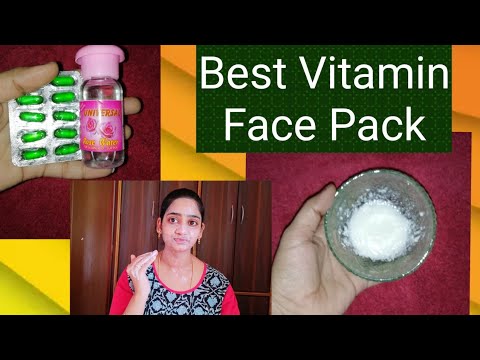 Vitamin E Oil Skin Treatment || Get Beautiful,Spotless, glowing skin //Best Face Pack