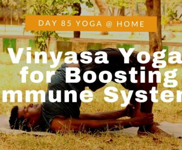 Day 85: Vinyasa Yoga for Boosting Immune System I YogaVanam I Live I Vijay Rampal