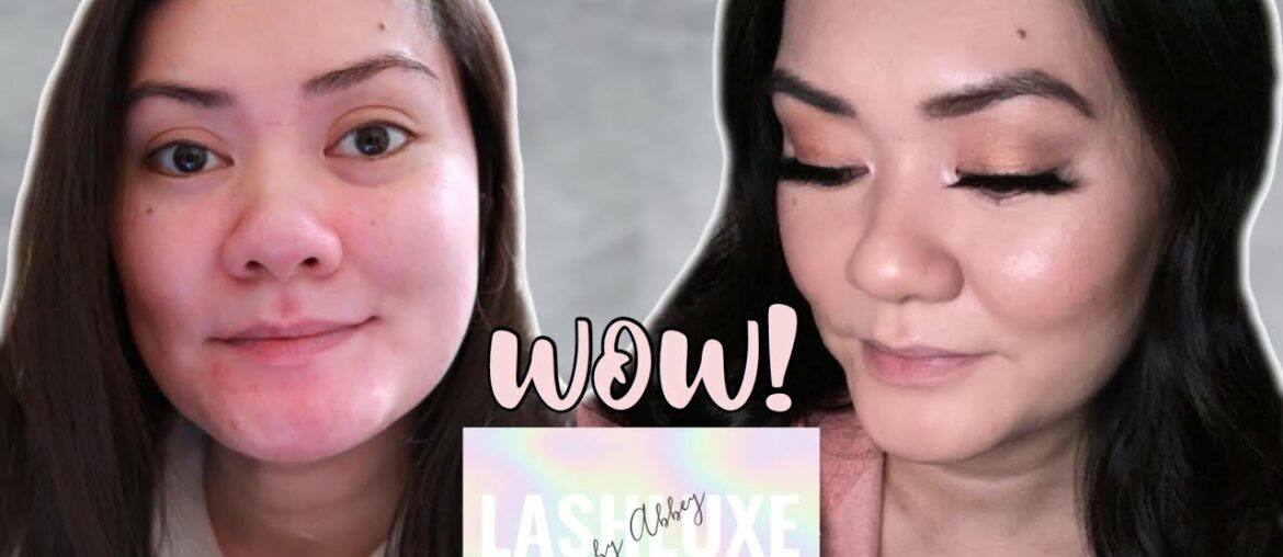 First time doing eyeshadow MAKEUP ft. LashLuxe by Abbey!