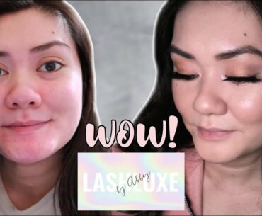 First time doing eyeshadow MAKEUP ft. LashLuxe by Abbey!