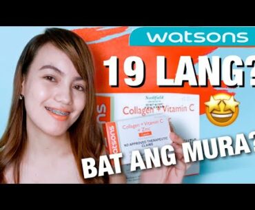 WATSONS COLLAGEN + VITAMIN C + ZINC REVIEW