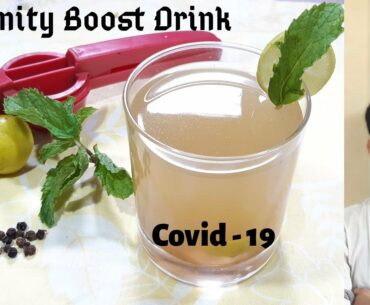 Covid- 19 Immunity boost drink, Healthy & Energetic Homemade Drink. Stay home & StaySafe.