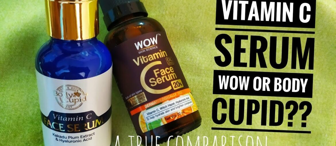 Wow Vitamin C 20% serum Vs Body Cupid Vitamin C face serum | A true comparison | Oily sensitive skin