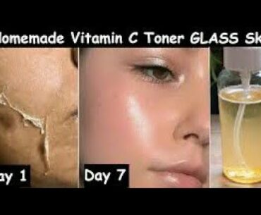 Apply vitamin c Toner/Serum for 5 days and get glass skin remove wrinkles,skin whitening toner..