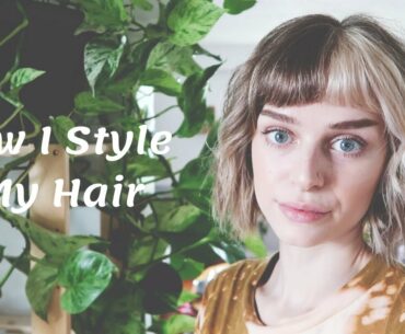 Hair/Bang Styling Routine | Waves For Short Hair