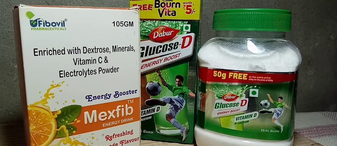 Glucose D, Dextrose minerals and vitamins vitamin c Electrolytes powder details review in Hindi