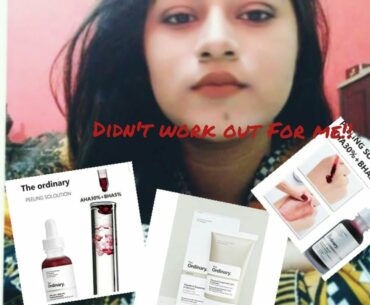 The ordinary peeling solution and vitamin c review- didn't work out for me!!  - sabeen Arsalan