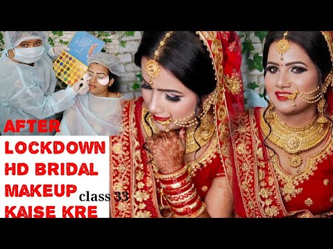 Glowy HD Bridal makeup look ||One brand makeup tutorial L.A girl ( Hindi )