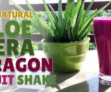 All Natural Aloe Vera Red Dragon Fruit Shake