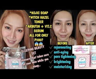 GLOSS SKIN AND BEYOND SLEEPING BEAUTY SET REVIEW + 10 DAYS EXPERIENCE | PAANO KUMINIS? PAANO PUMUTI?