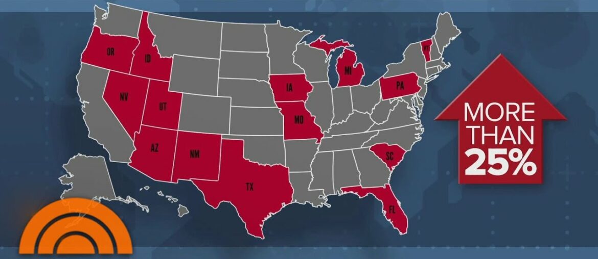 Growing Concern As States See 25% Spike In Coronavirus Cases Amid Reopening | TODAY