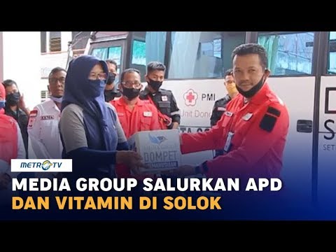 Media Group Salurkan APD dan Vitamin untuk Tenaga Medis di Solok