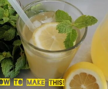 Fresh Mint and Ginger Lemonade | How to make lemonade | Delicious Vitamin C