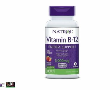 Natrol Vitamin B12 Fast Dissolve Tablets, Promotes Energy, Supports a Healthy Nervous System, Maximu