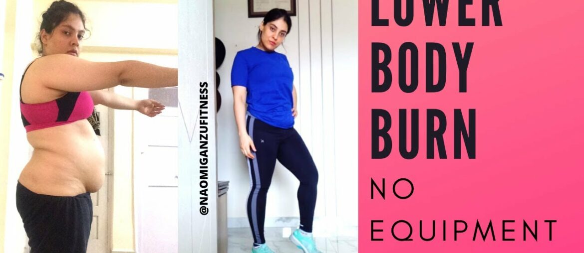 LOWER BODY WORKOUT | NO EQUIPMENT | 2 WEEK FAT LOSS CHALLENGE | Naomi Ganzu Fitness