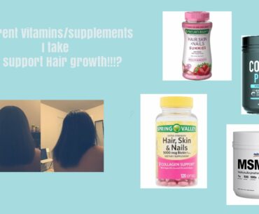 Vitamins/supplements /maca root?| I Take For Hair Growth!!!|