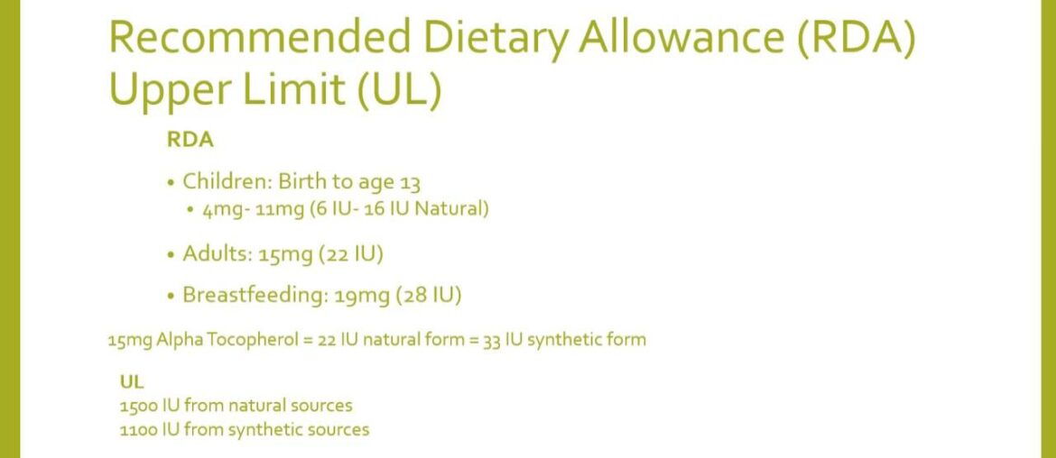 Vitamin E presentation by Kyli E. Human Nutrition 2016