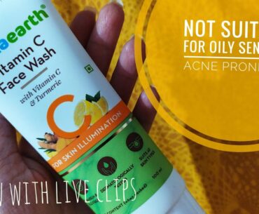 *New* MamaEarth Vitamin C face Wash | NOT Suitable for Oily Sensitive Acne Prone Skin | Live Clips