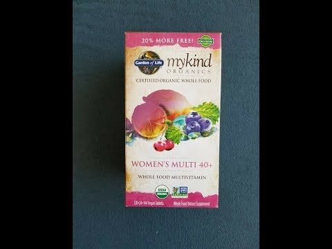 Garden of Life mykind organics Women 40+ Multivitamin 144 Vegan Tablets