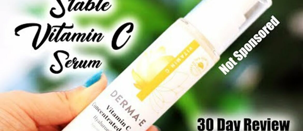 100% STABLE VITAMIN C SERUM??! DERMA E VITAMIN C CONCENTRATED SERUM with Hyaluronic Acid | Zulayla