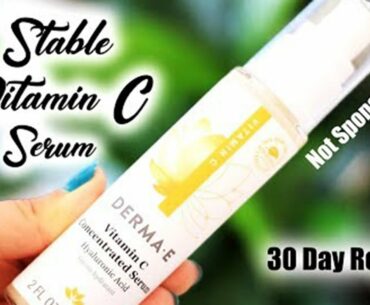 100% STABLE VITAMIN C SERUM??! DERMA E VITAMIN C CONCENTRATED SERUM with Hyaluronic Acid | Zulayla