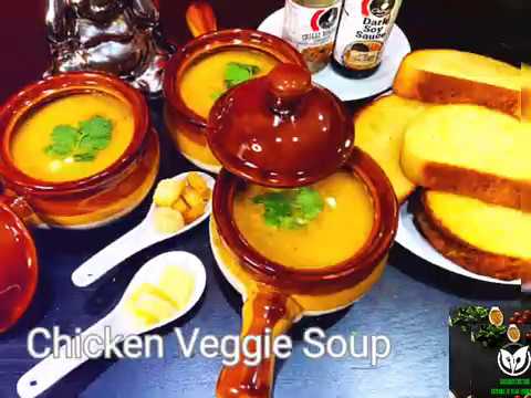 #Chicken veggie soup#Immunity booster#Without oil #Helps to reduce weight.